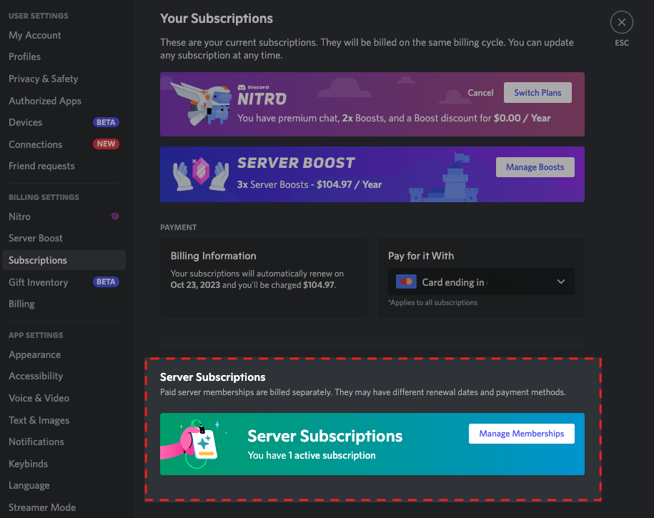 How to set up Discord Server Subscriptions + examples