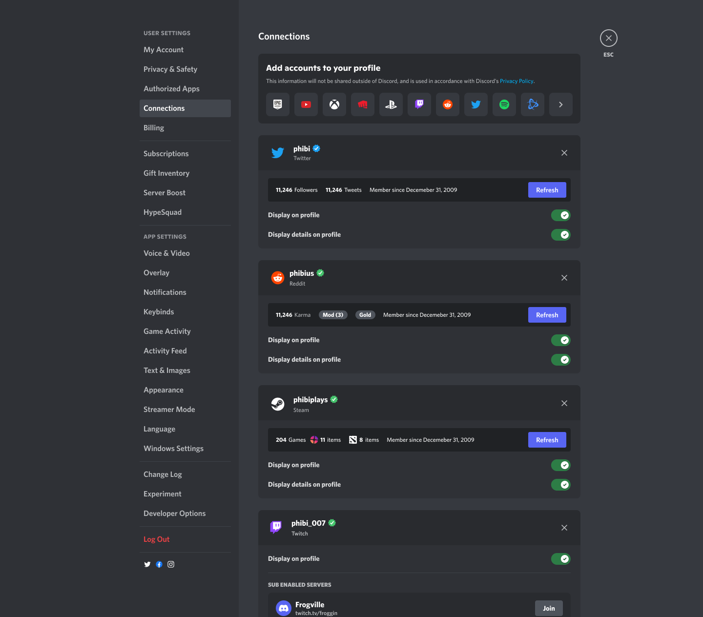 Conexões e Cargos Vinculados: Membros da Comunidade – Discord