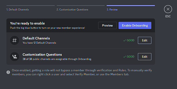 Create Discord server and set up a welcome experience