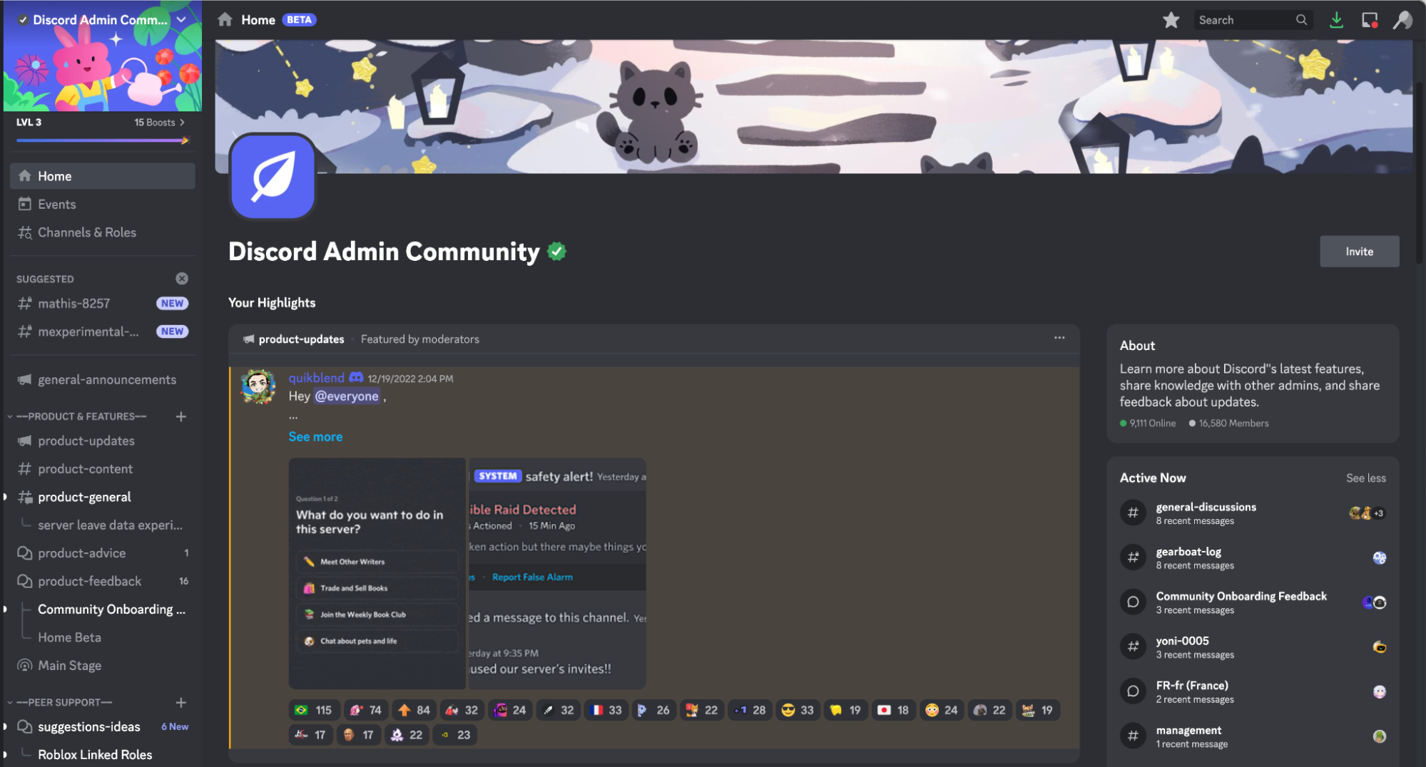 Server Home Beta – Discord