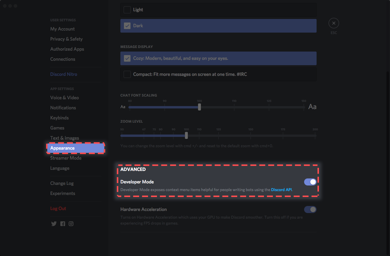 我在哪裡可以找到我的用戶 服務器 消息id Discord