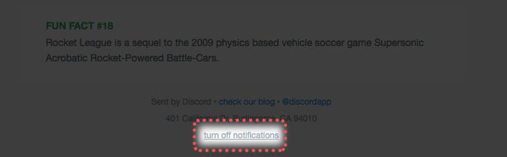 how to turn off email notifications on discord