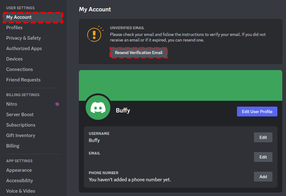 Unable to Link Discord Account/Unable to get `verified` role.