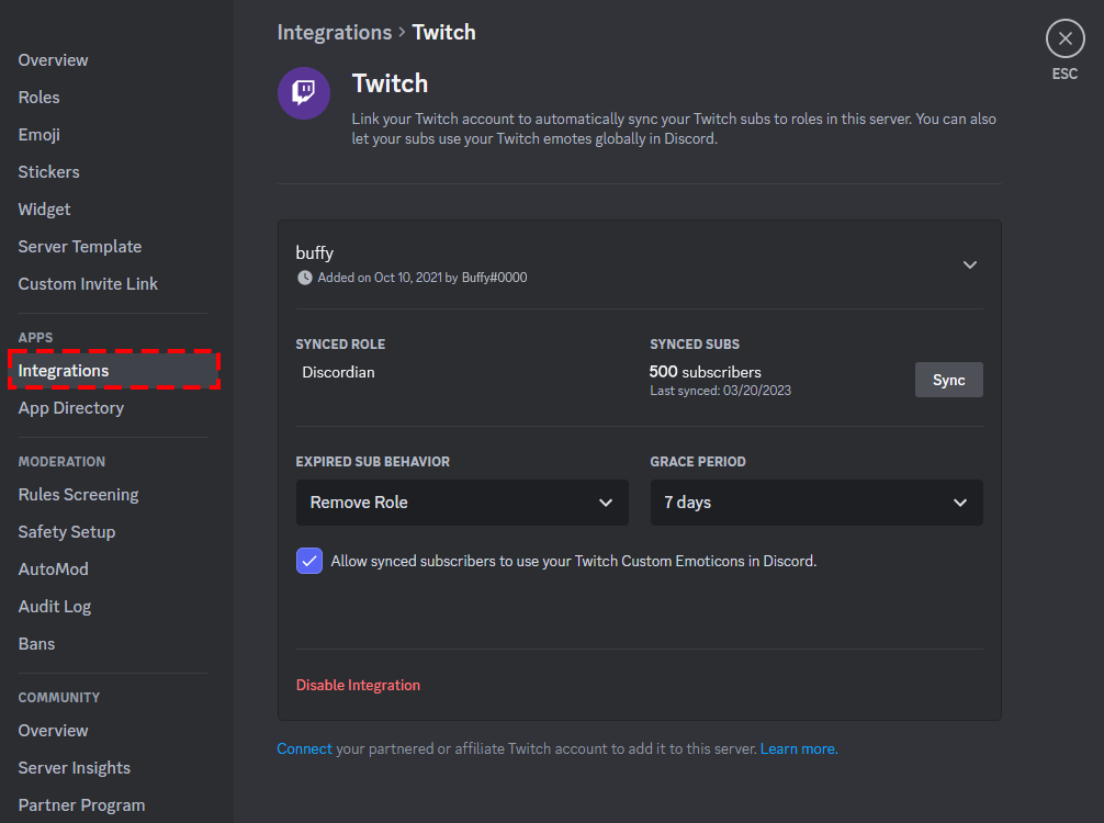 Twitch Integration FAQ – Discord