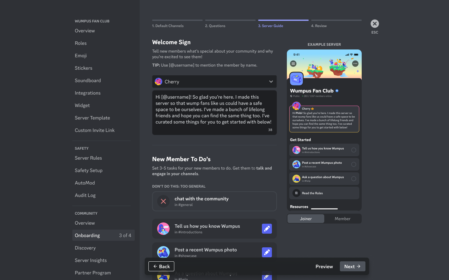FAQ du Guide de Serveur Discord