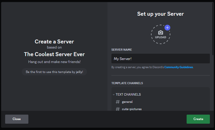 Discord Template Servers