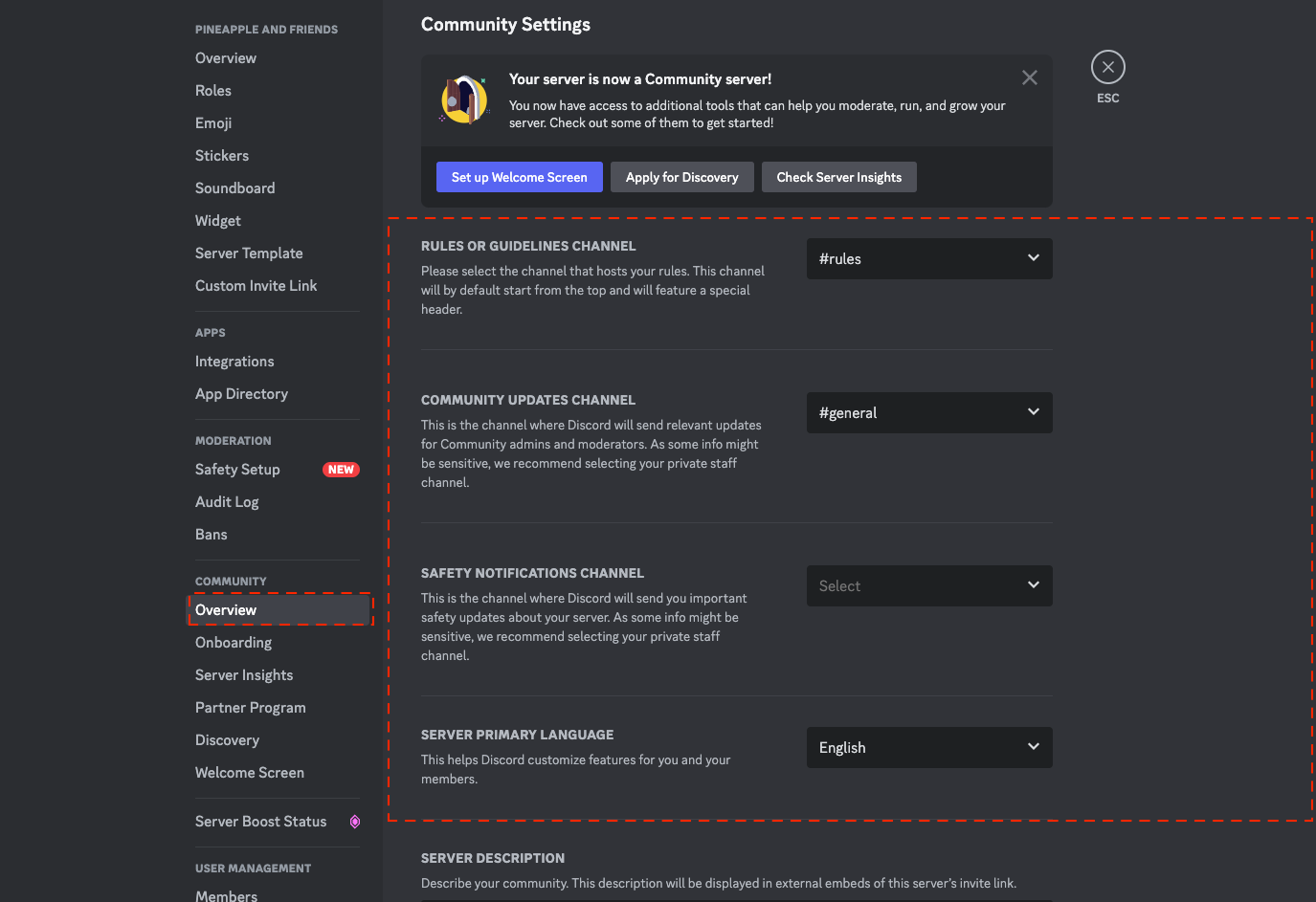 New Option in the Server Member List Area – Discord