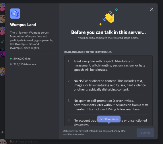 Server Guide FAQ – Discord