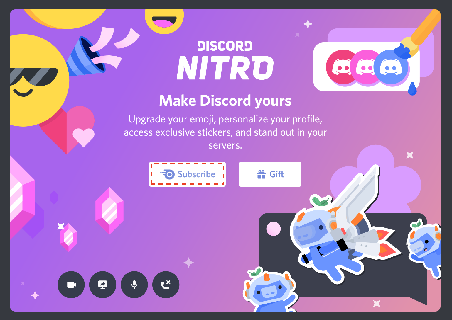  Discord Nitro 12-Month Subscription Gift Card [Digital Code] :  Everything Else