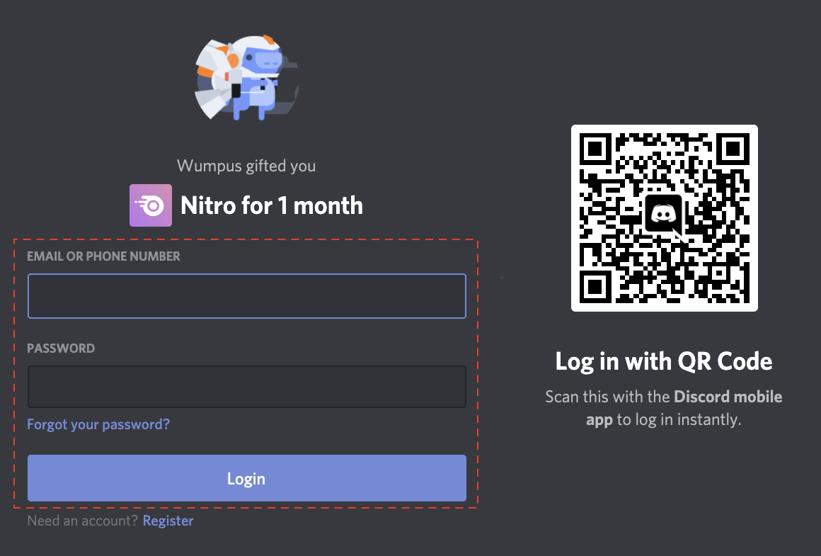 Как активировать discord. Коды Дискорд. QR код Дискорд. Дискорд QR код сканировать. Код Дискорд нитро.