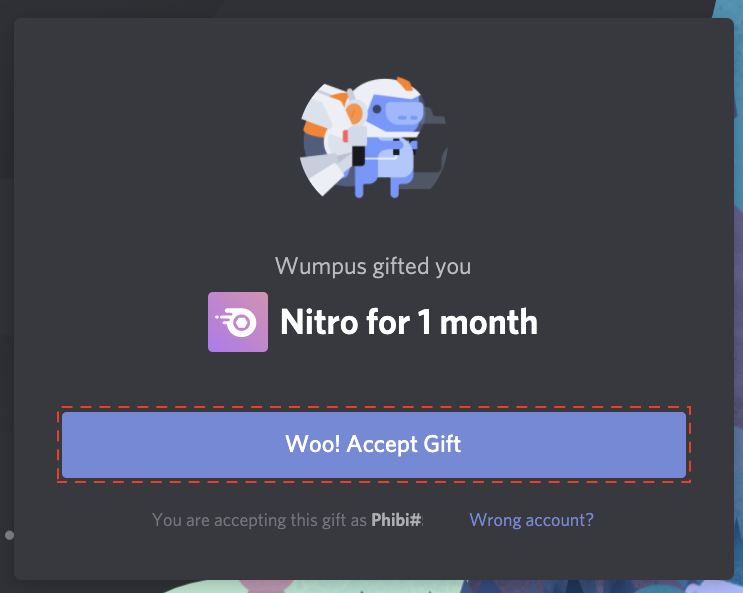 fake discord nitro link