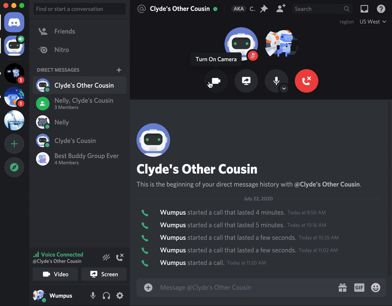 Discord Mobile Video Call GIF