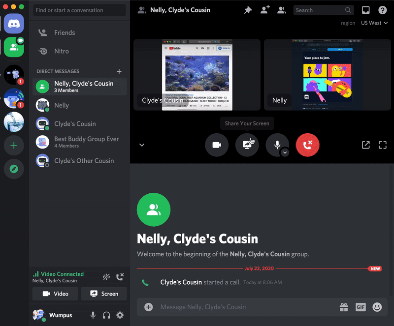 screensharing discord for mac