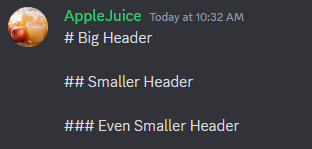 tiny text markdown discord