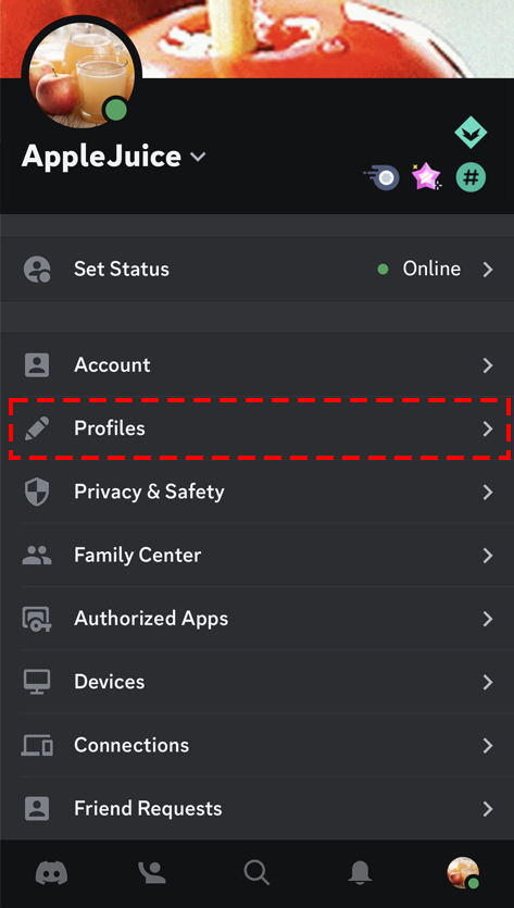 Custom Profiles – Discord