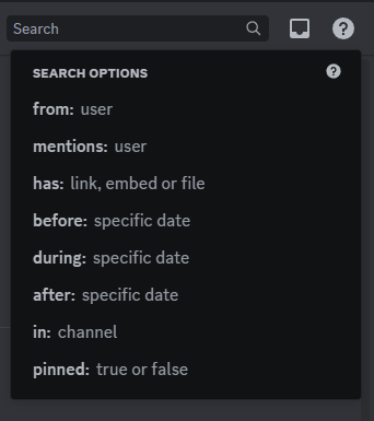 The Discord user interface. The far left sidebar lists all the Discord