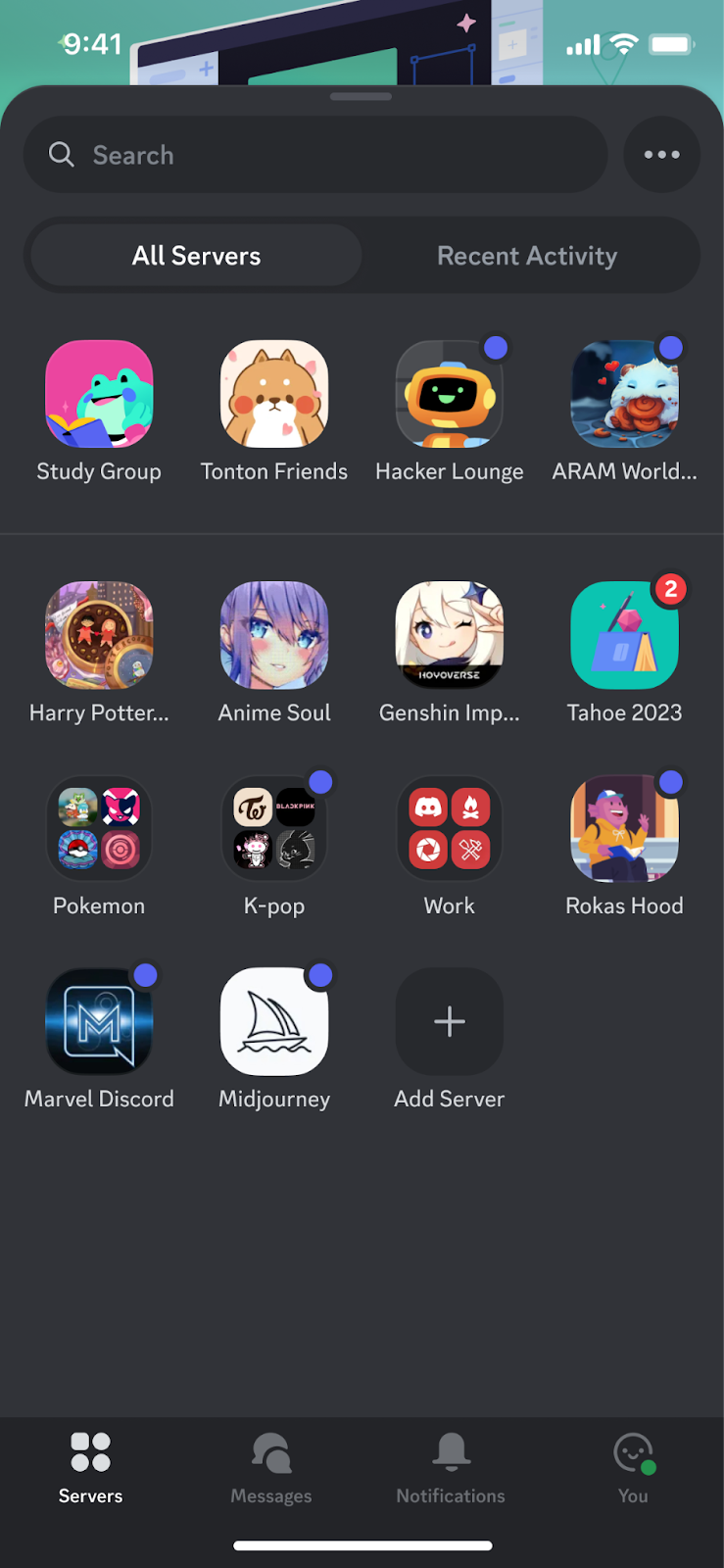 New Mobile App Layout Discord