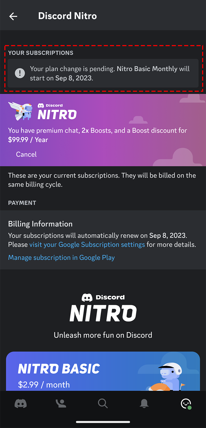 Não consigo cancelar meu nitro pela Google Play - Comunidade Google Play