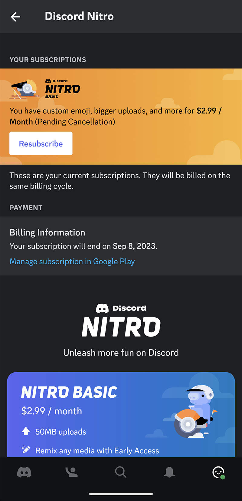 Discord Game Store Subscription Launch