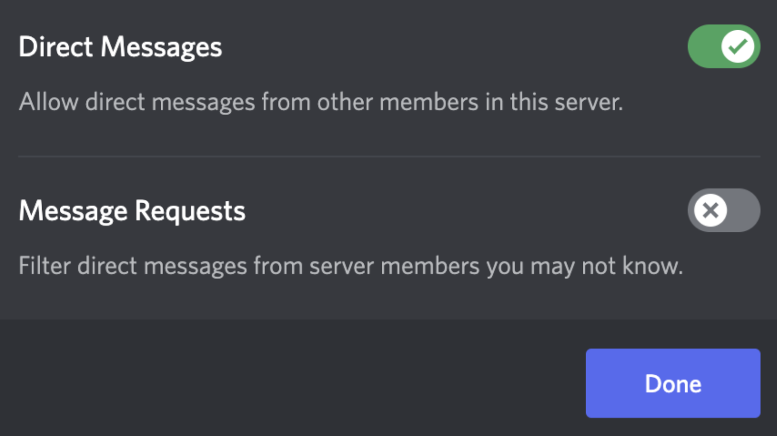 Request discord