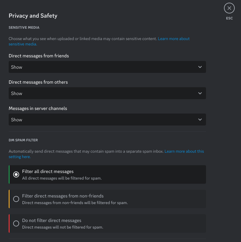 Important - Setting Your Privacy Settings On Discord 