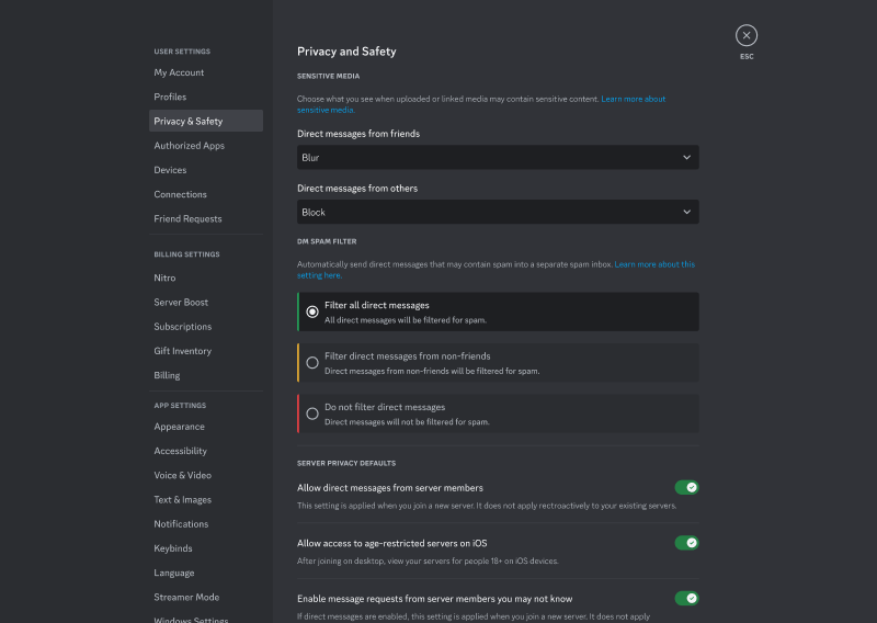 Discord Sensitive Content Filters Discord