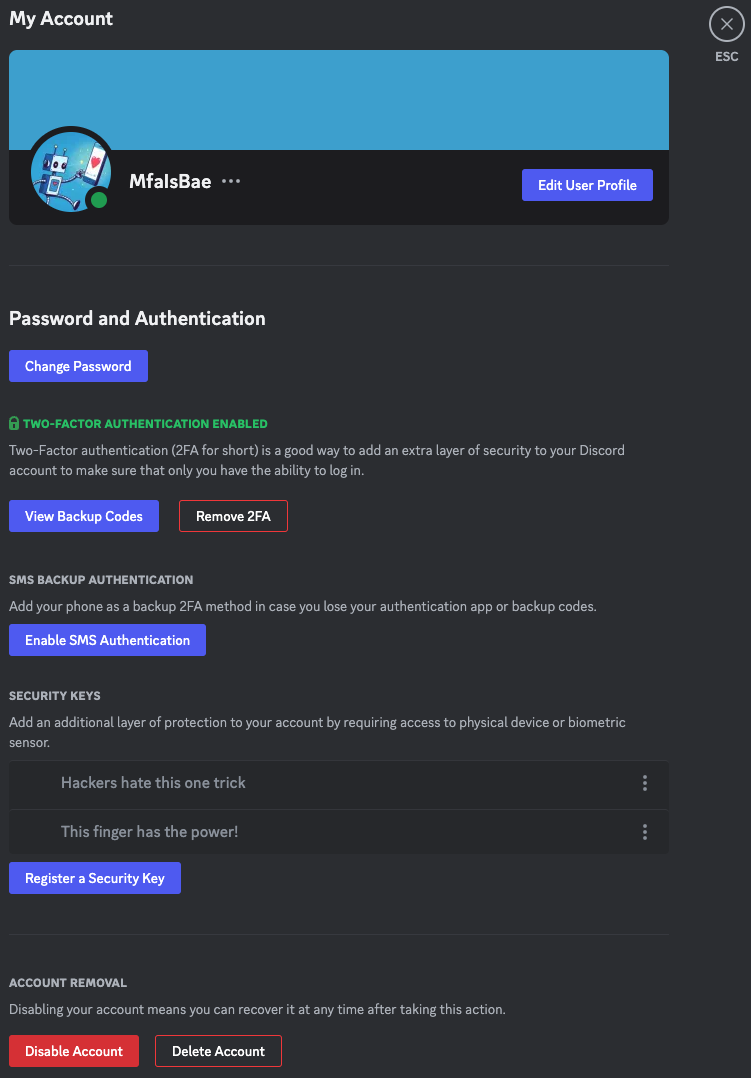 Setting up Multi-Factor Authentication – Discord