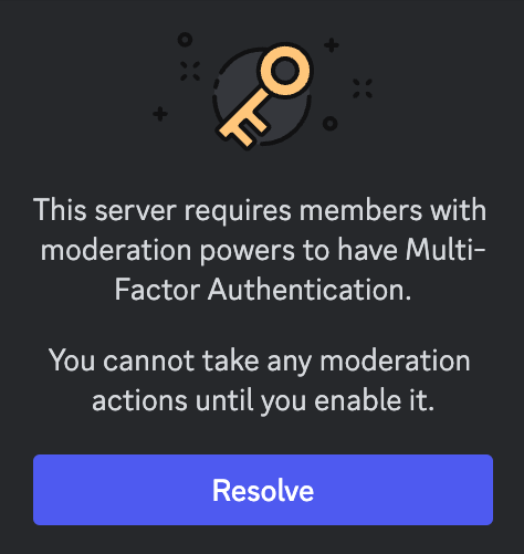 Discord developer portal does not require 2FA for adding team