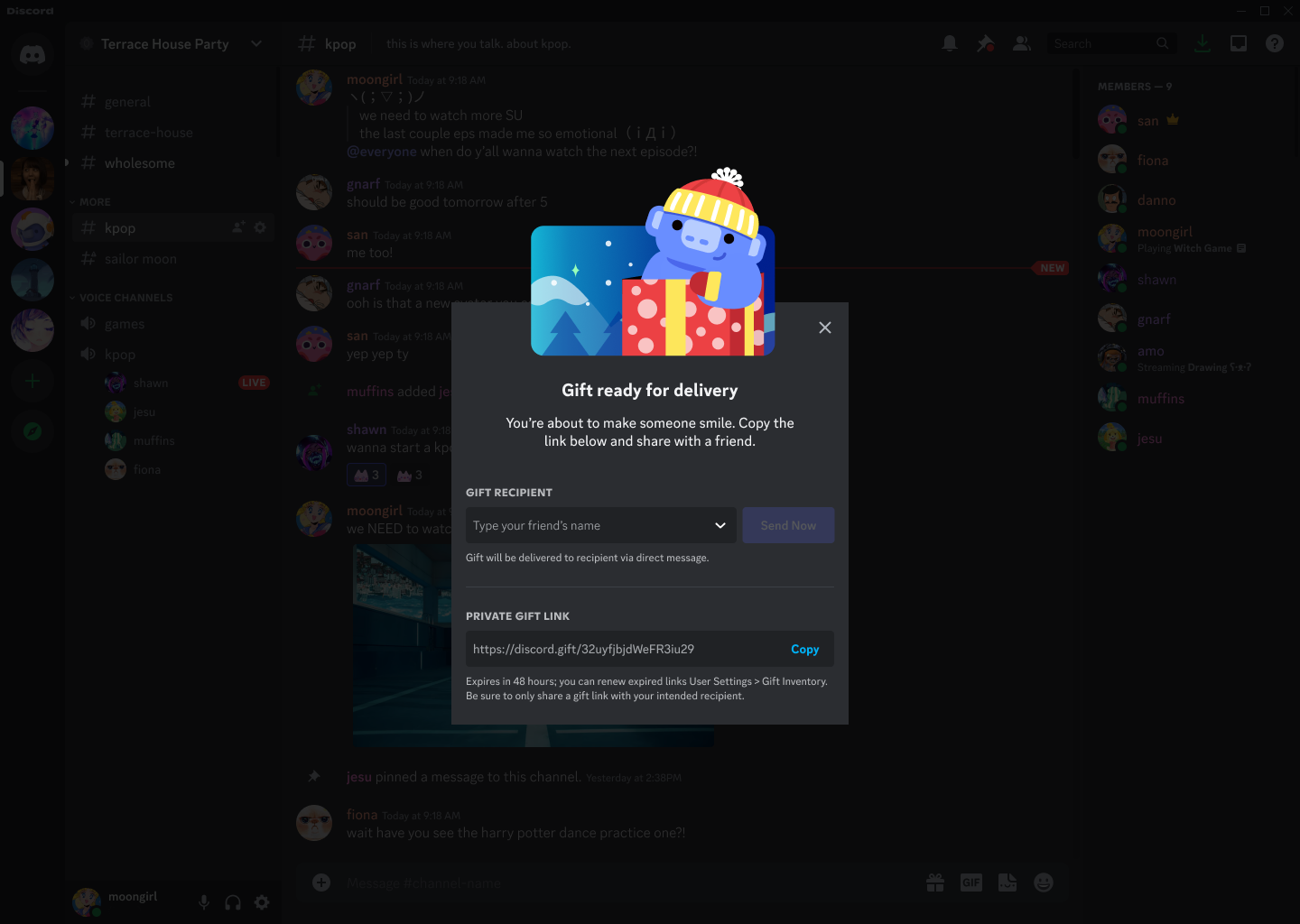 ToF players can claim a special gift if they're Discord Nitro users