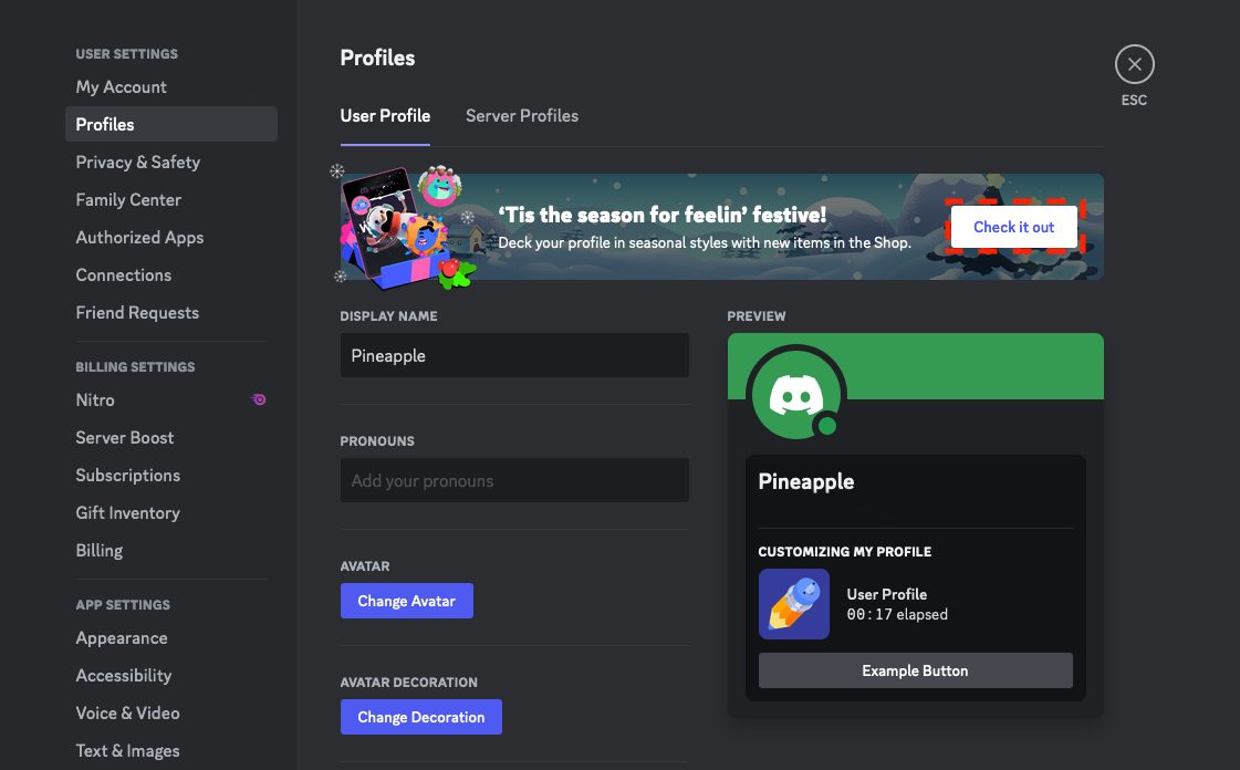 Profile Effects – Discord