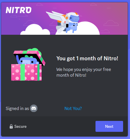Claiming a Nitro Gift FAQ – Discord