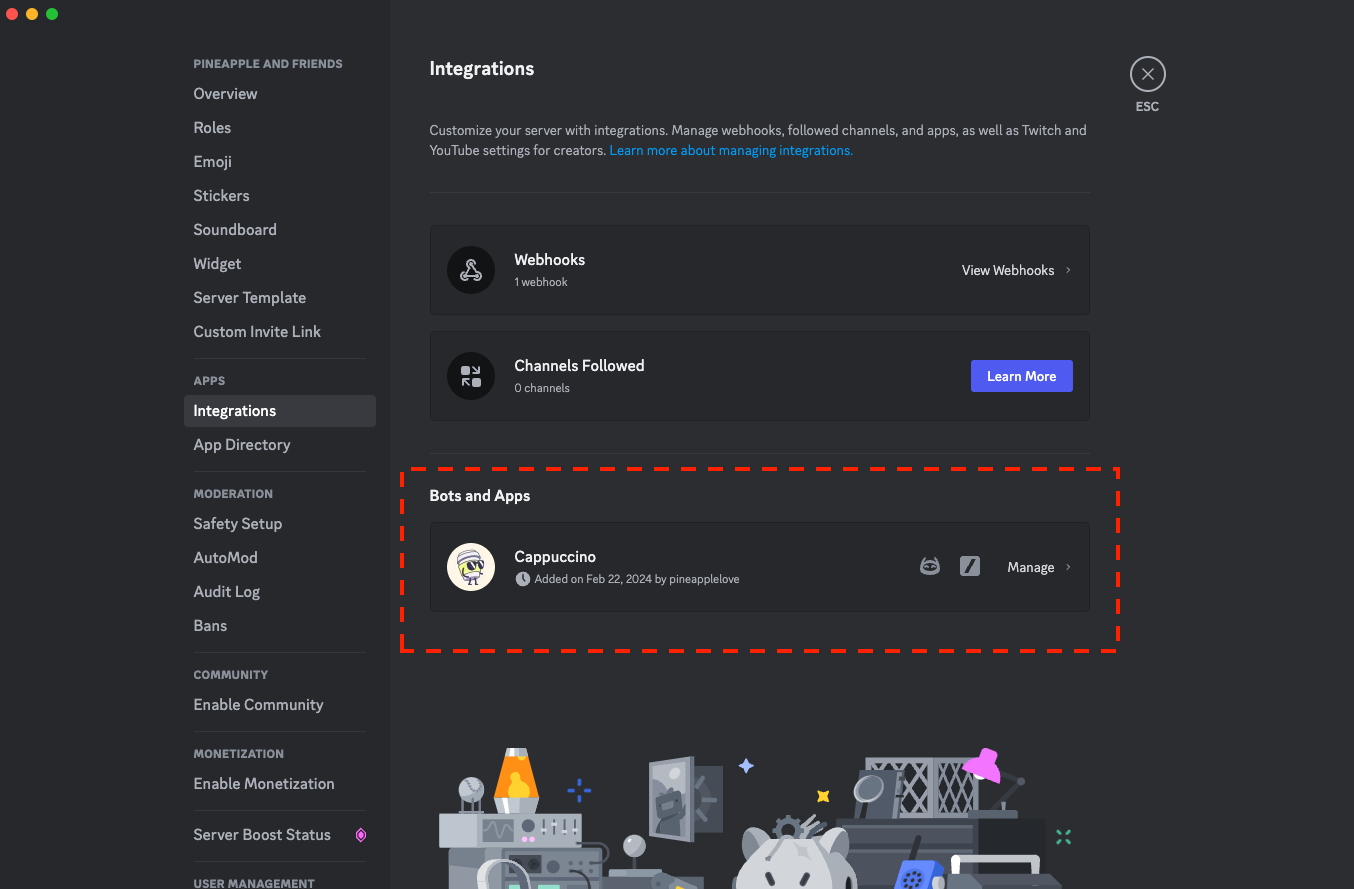 Использование приложений в Discord – Discord