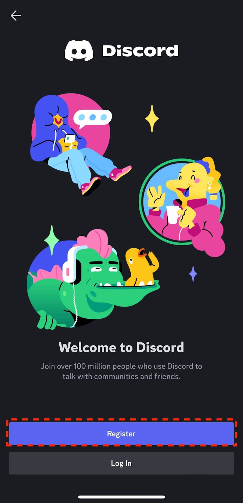 Начало работы на мобильном устройстве – Discord