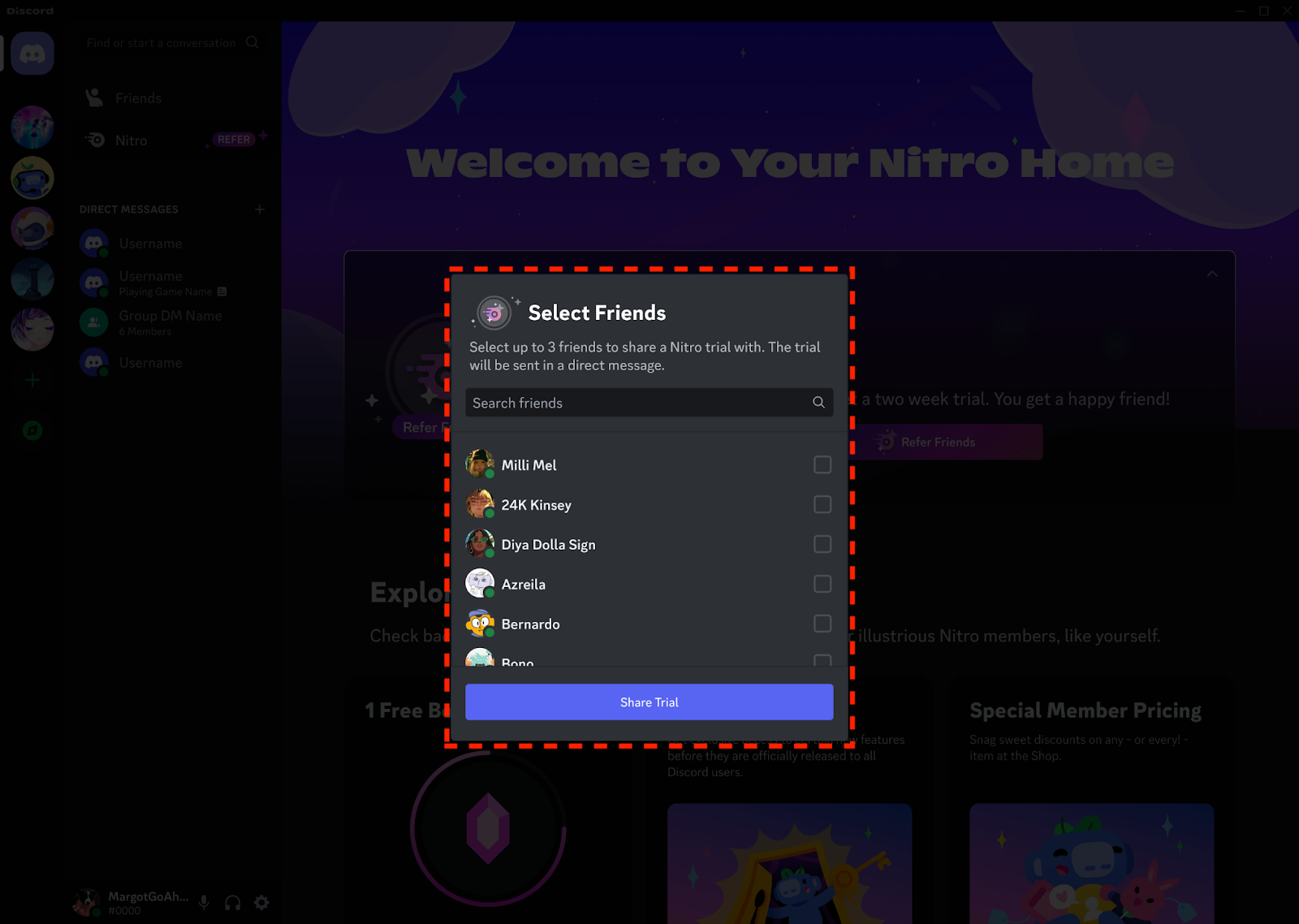 Поделиться Nitro – Discord