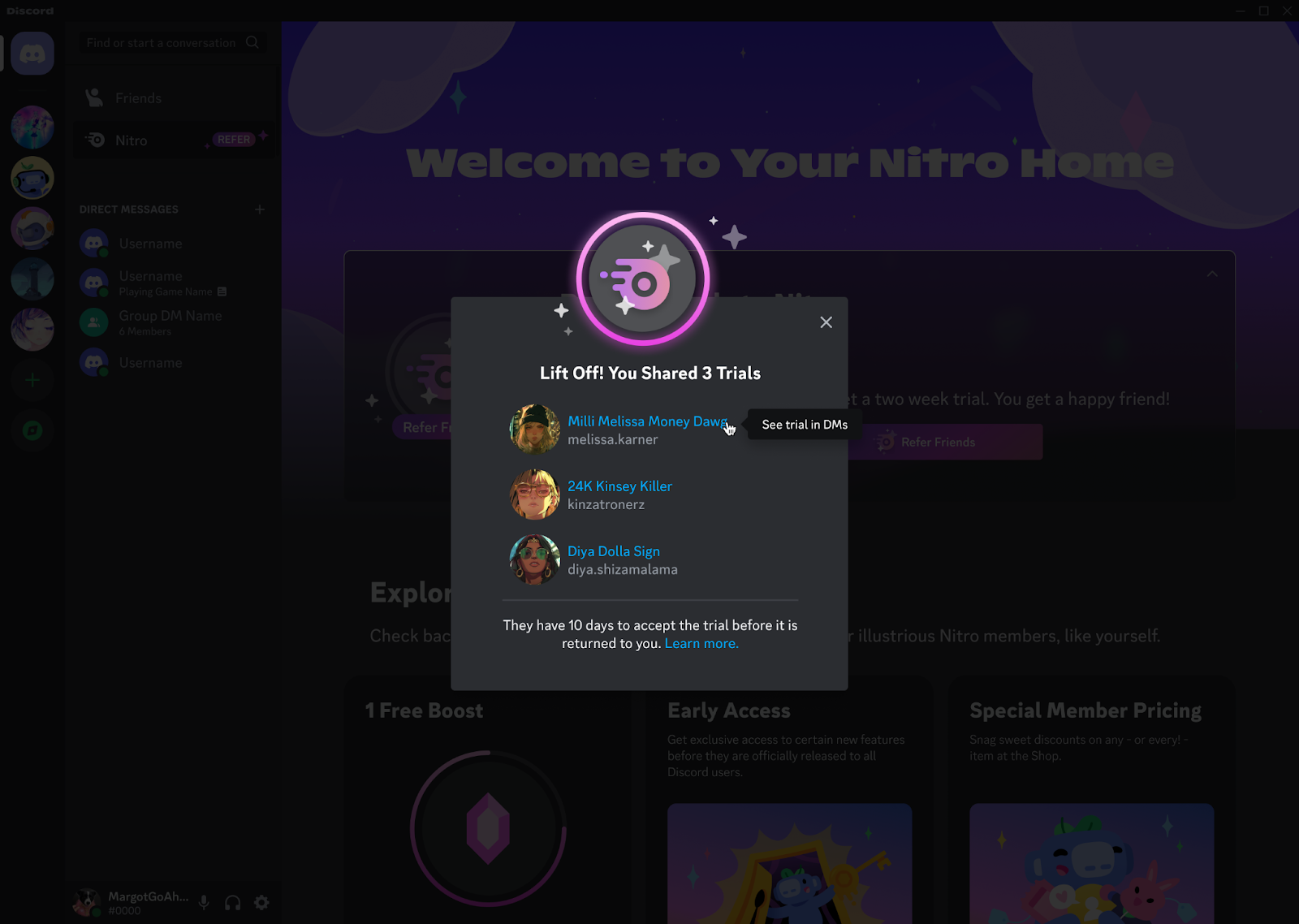 Поделиться Nitro – Discord