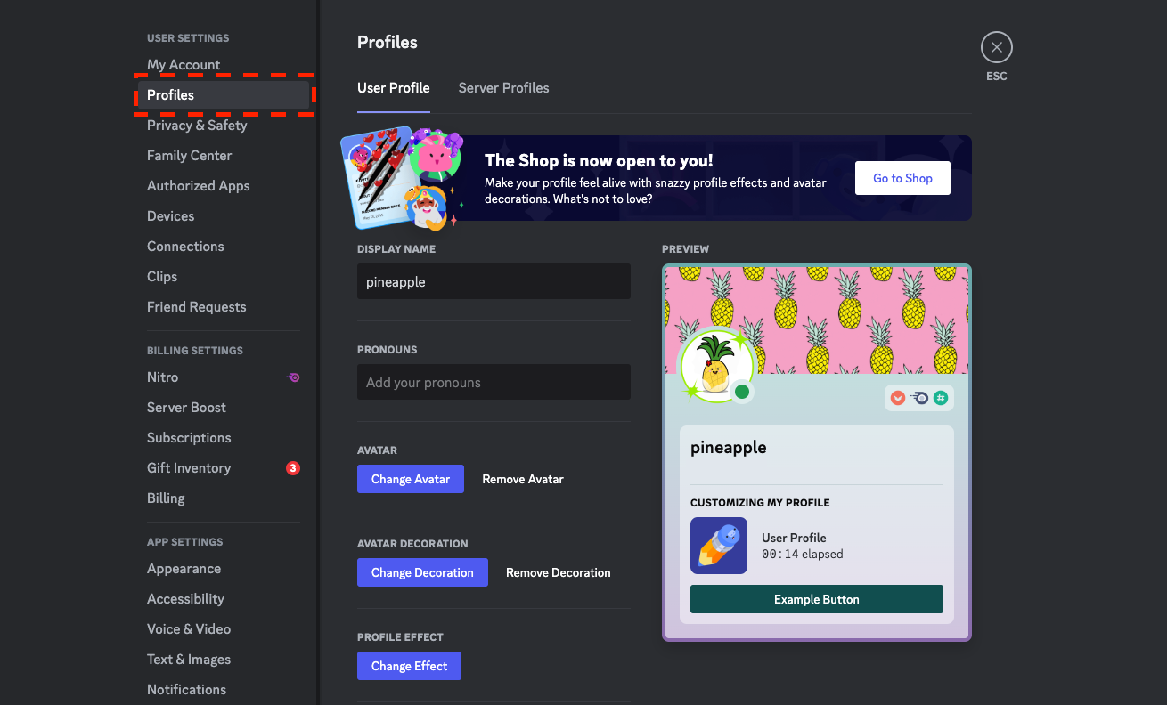 Profile Effects – Discord