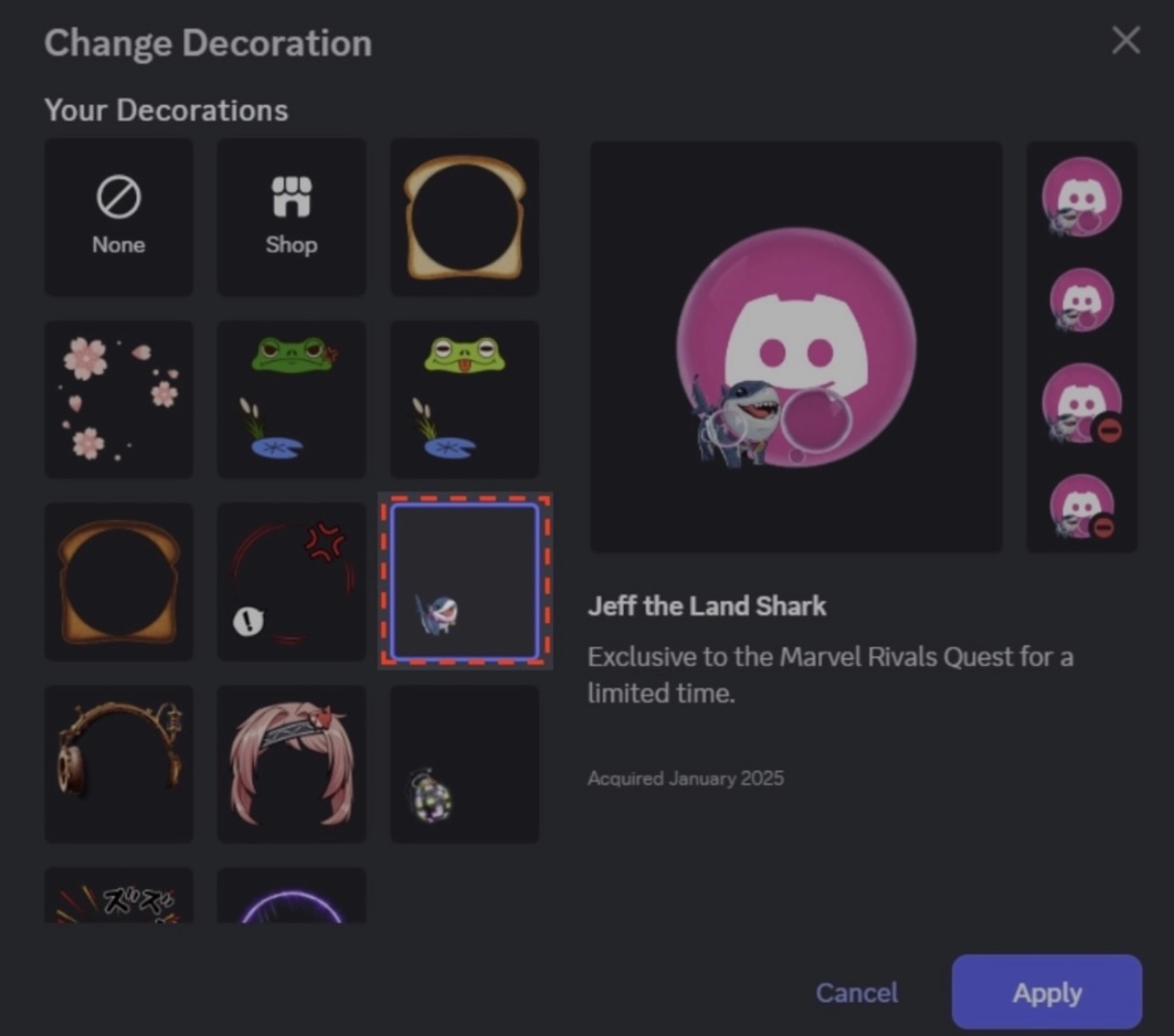 Nitroクエスト特典 – Discord