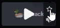 Um exemplo de como favoritar um som dos Efeitos Sonoros do Discord clicando no ícone de estrela ao lado do som