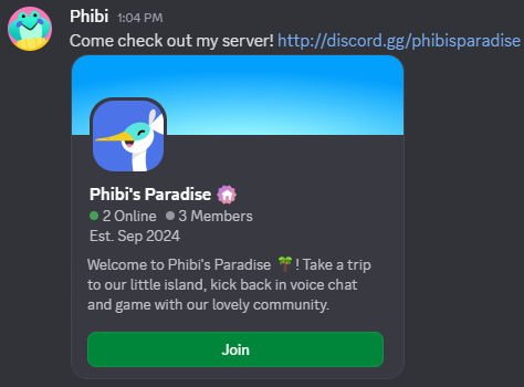 Custom Invite Link being sent as a server invite