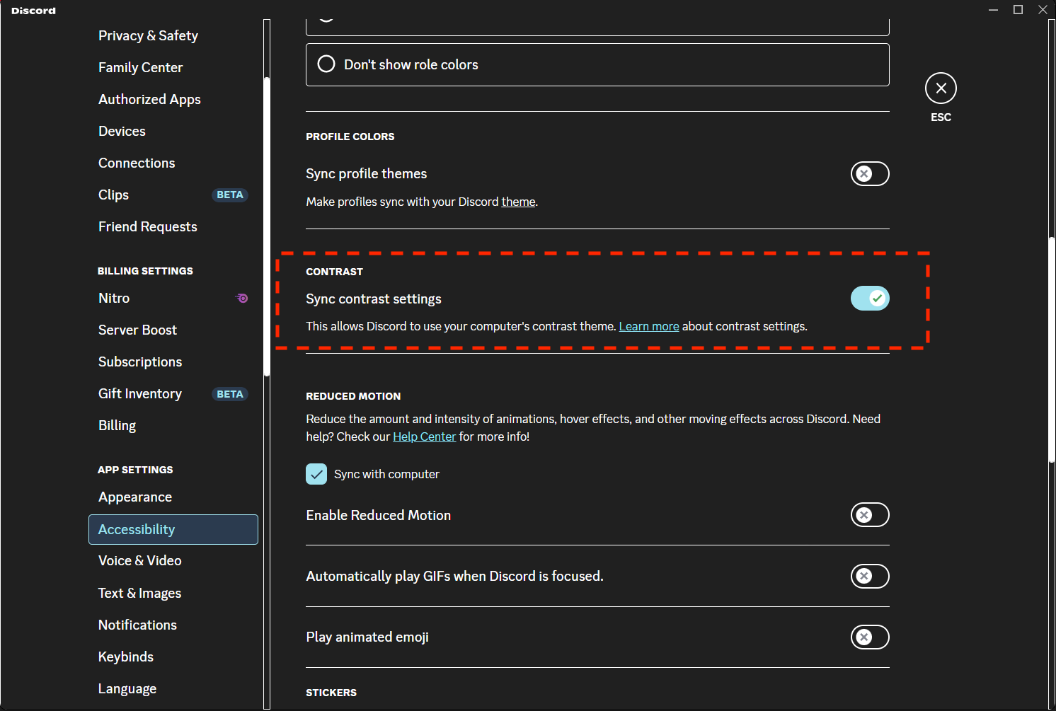 ユーザー補助 – Discord