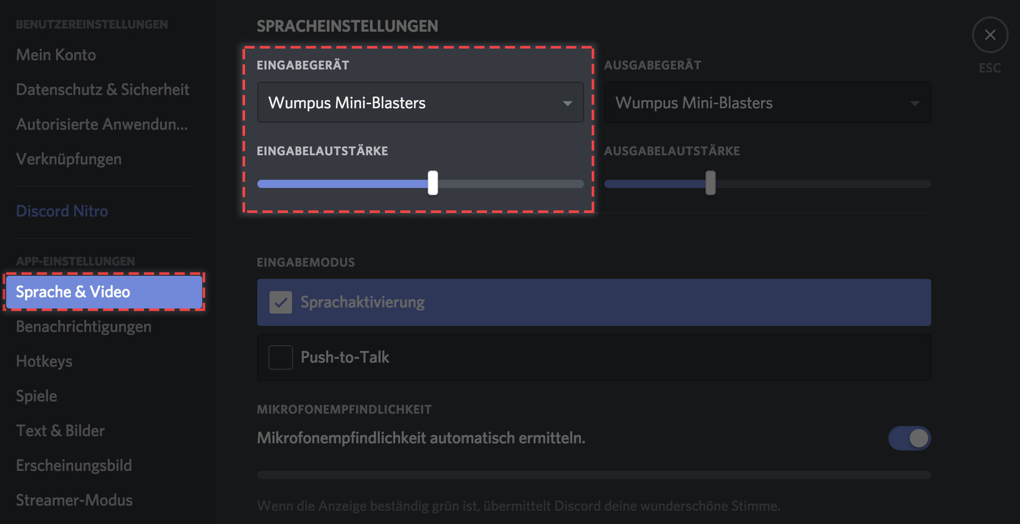 Wo ist mein AudioEingang hin? (+ Weitere Sprachchat Probleme) Discord