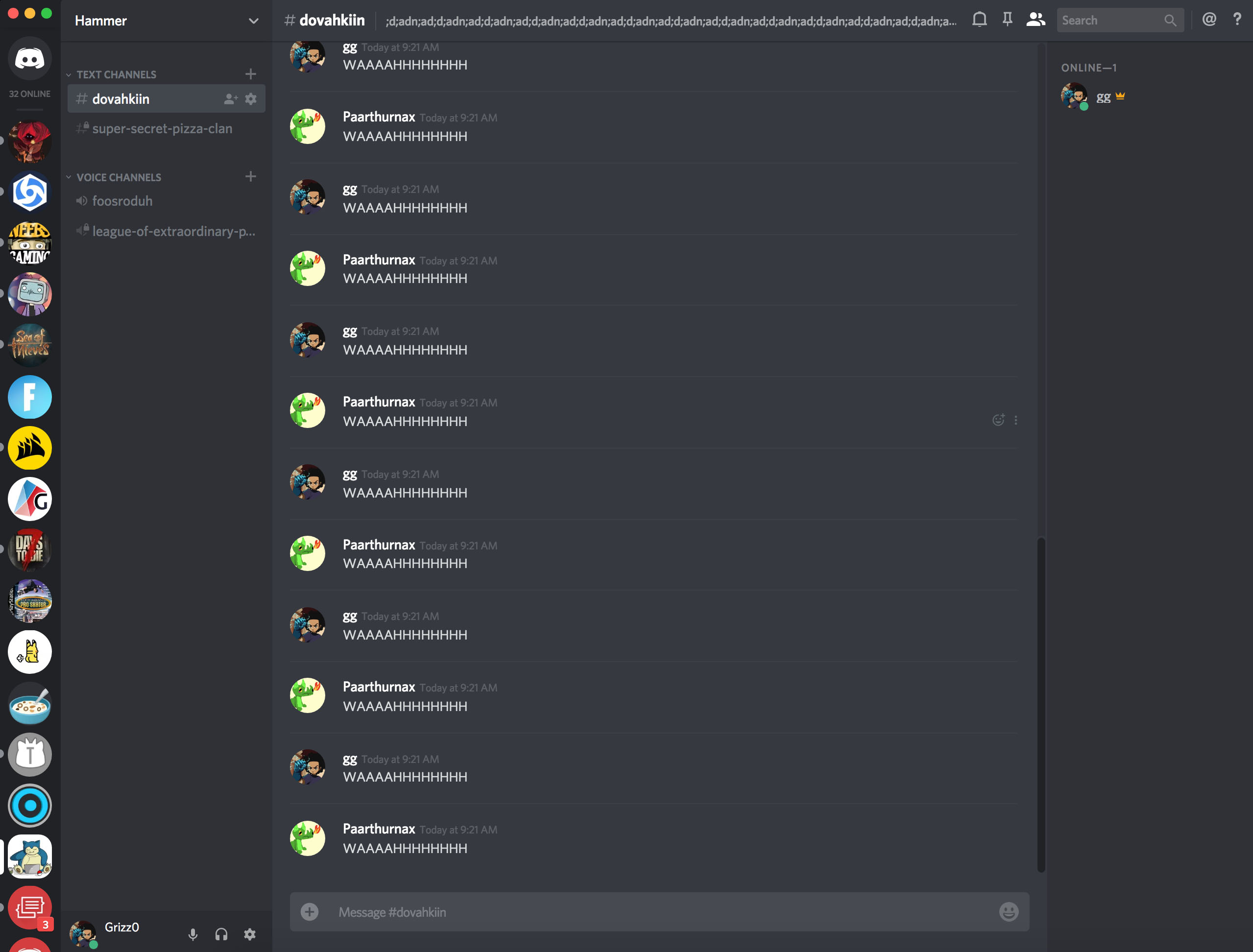 Tasks discord