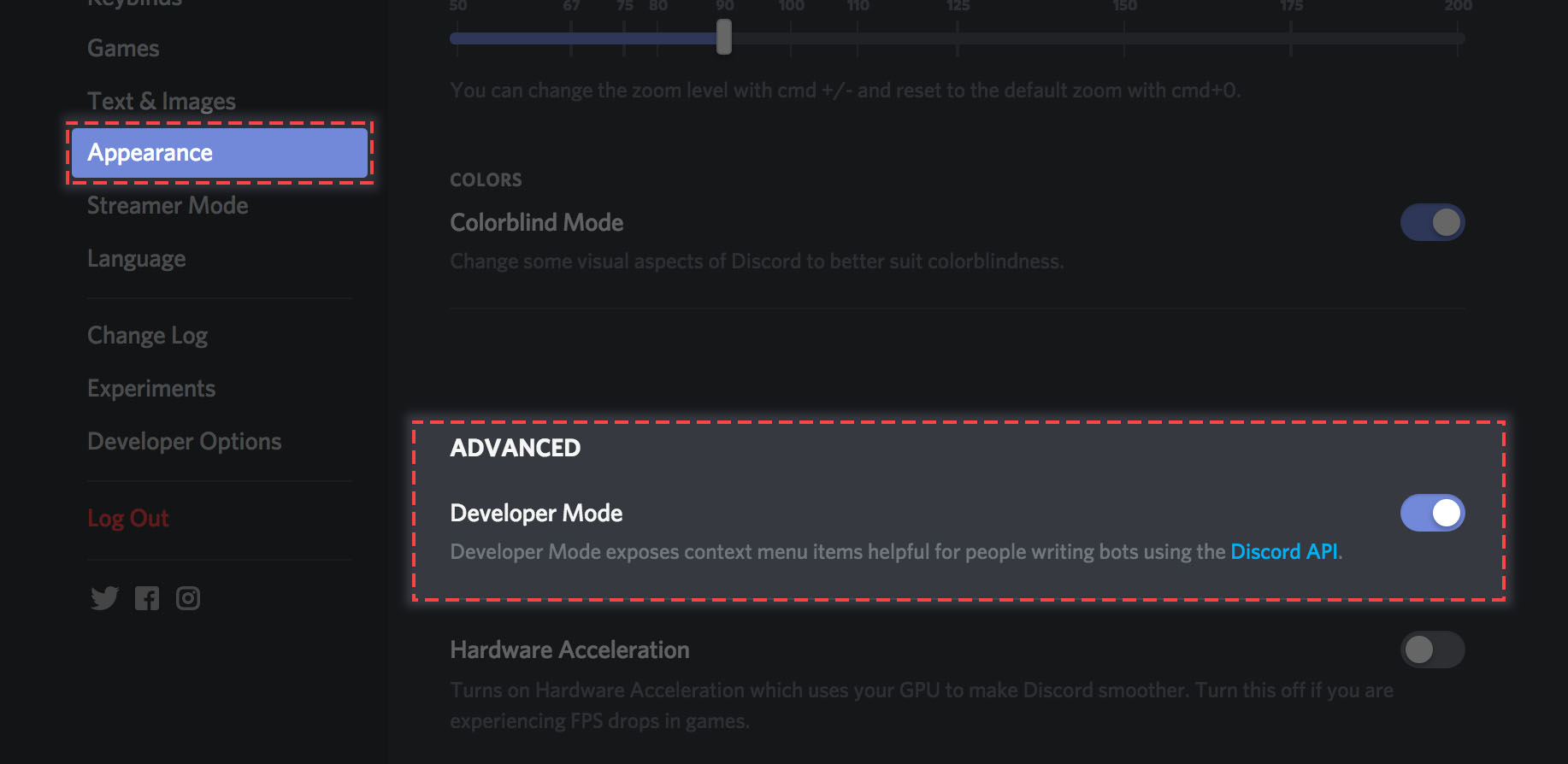 Discordの外観 テーマを変えるには Discord