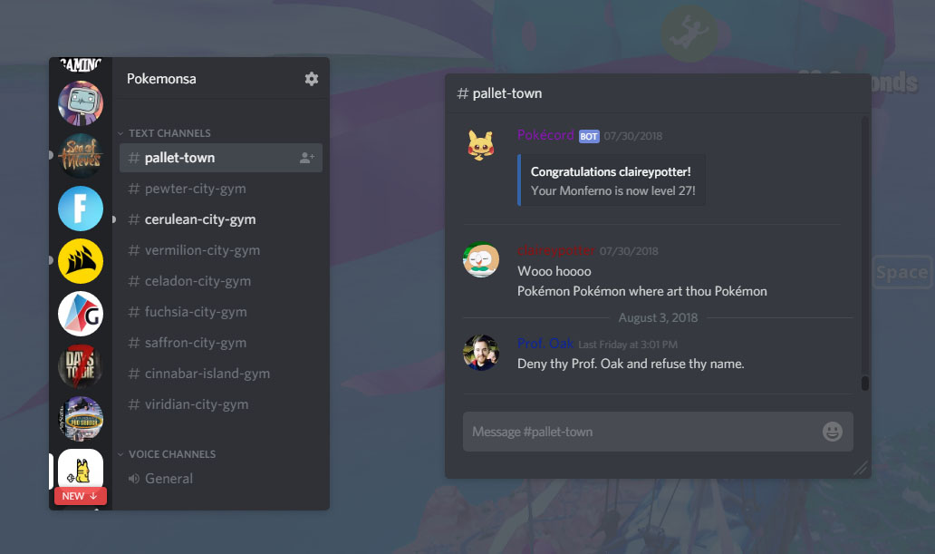 Discord mac app not getting new messages when closed 2017