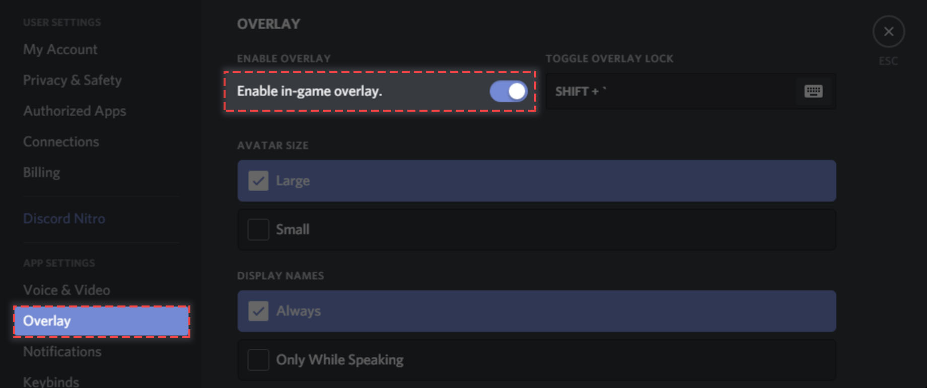 Games Overlay 101 Discord