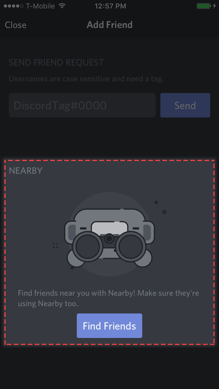 モバイル 近くの友達 Discord