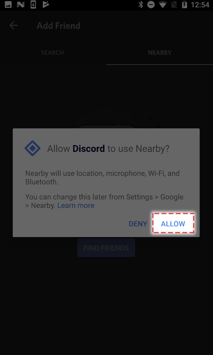 Mobile Nearby Friends Discord