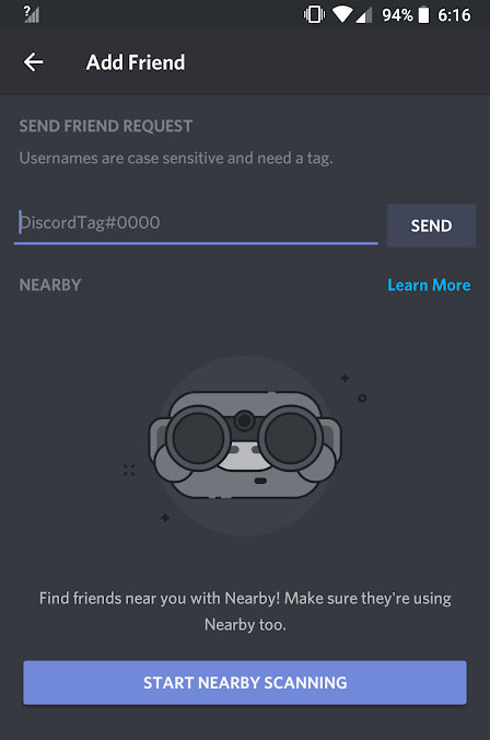 モバイル 近くの友達 Discord