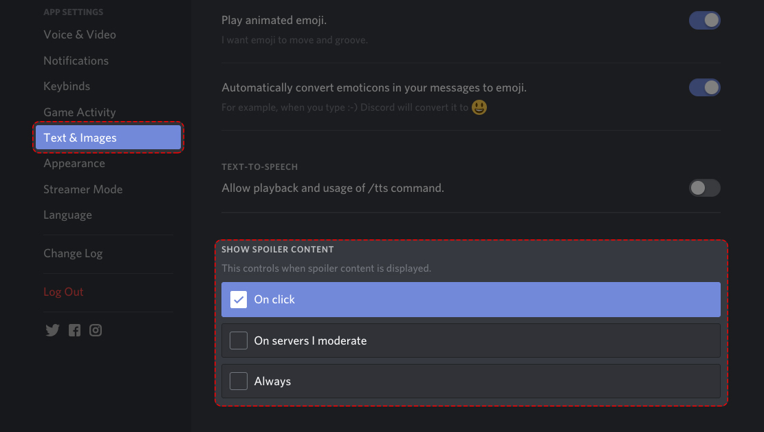how to make spoiler text on discord