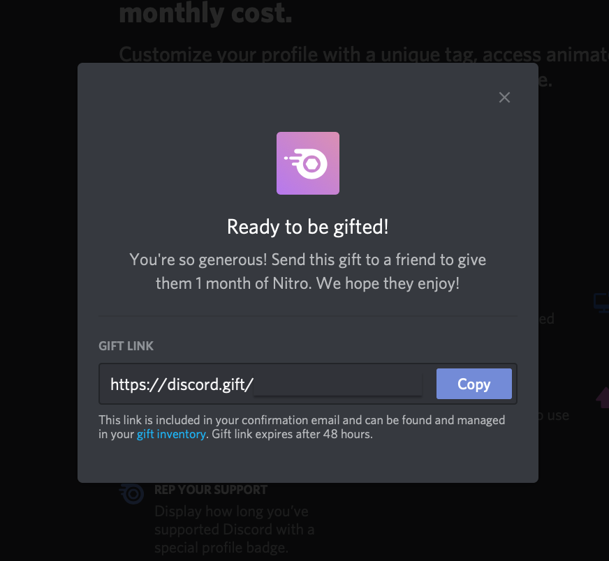 Free discord nitro gift link